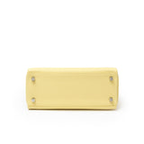 Hermes Kelly 25 Retourne Togo Jaune Poussin Palladium Hardware