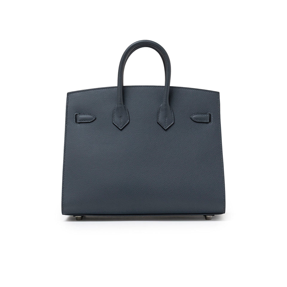 Hermes Birkin Sellier 25 Gris Misty Epsom Palladium Hardware