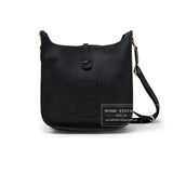 Hermes Evelyne PM 29 Black Clemence Gold Hardware