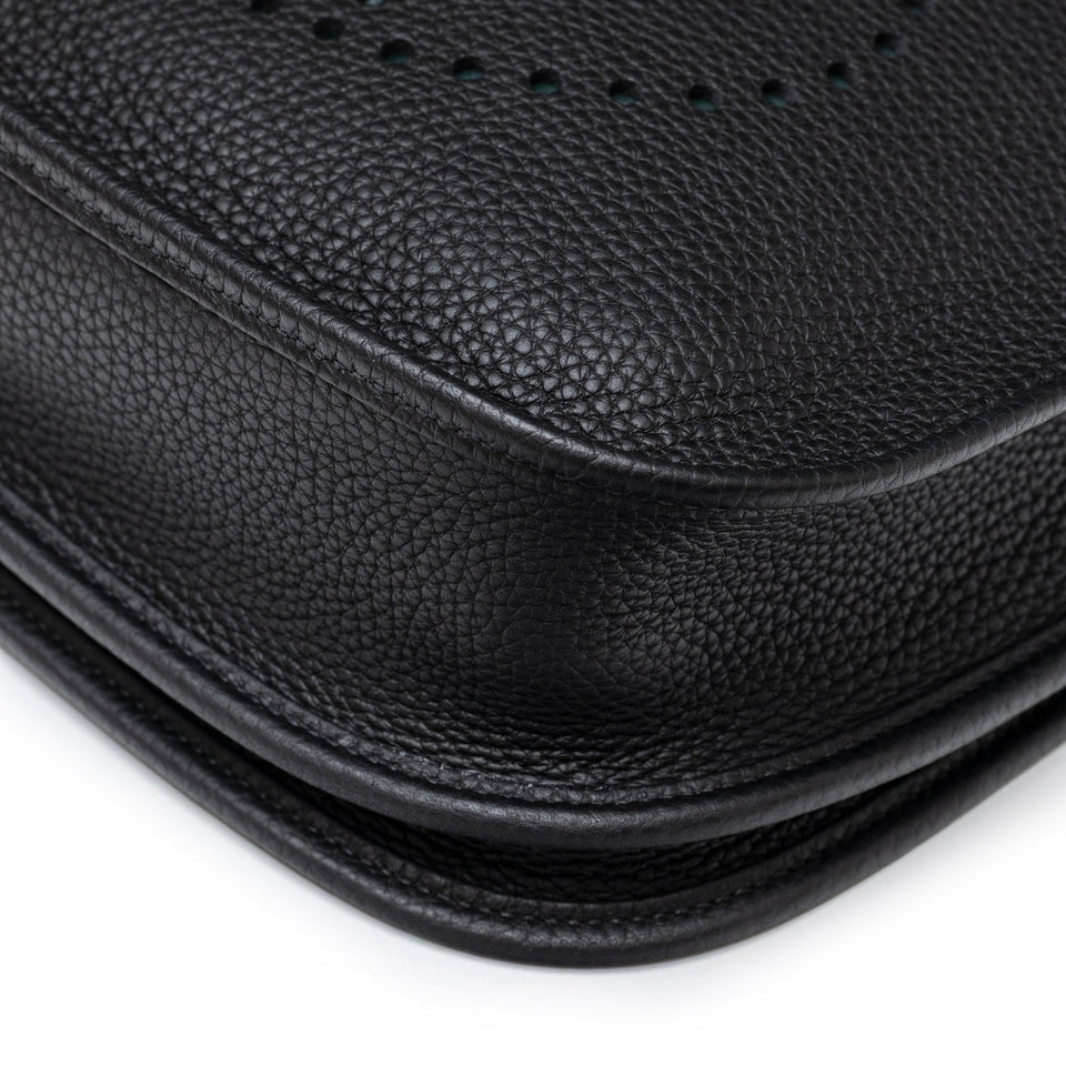 Hermes Evelyne PM 29 Black Clemence Gold Hardware