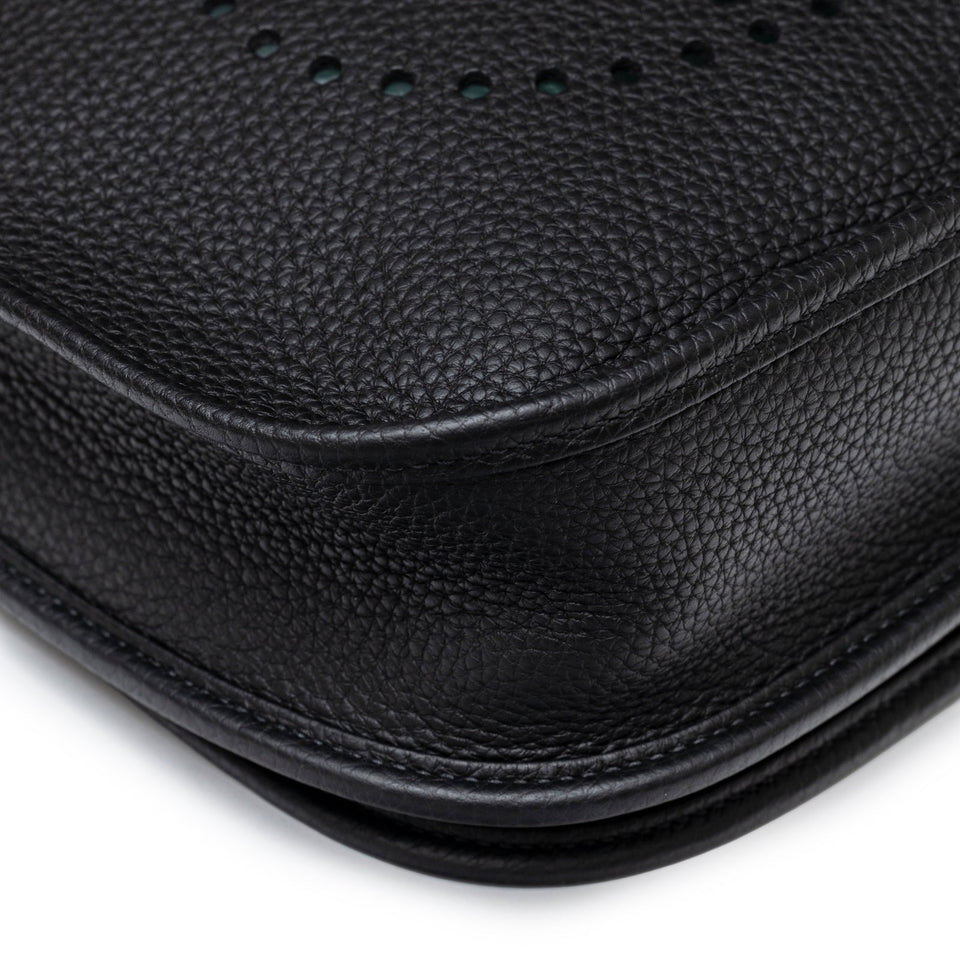 Hermes Evelyne PM 29 Black Clemence Gold Hardware