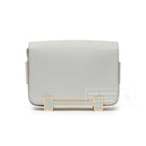 Hermes Geta Gris Perle Chevre Mysore Gold Hardware