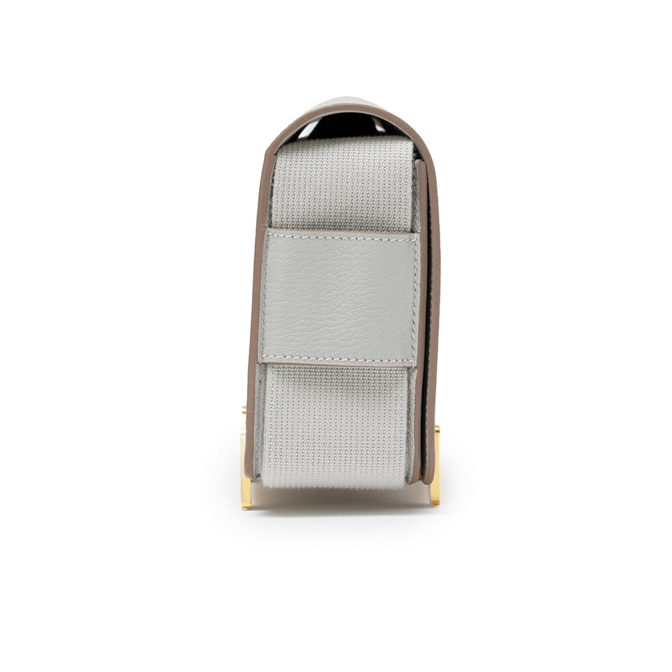 Hermes Geta Gris Perle Chevre Mysore Gold Hardware
