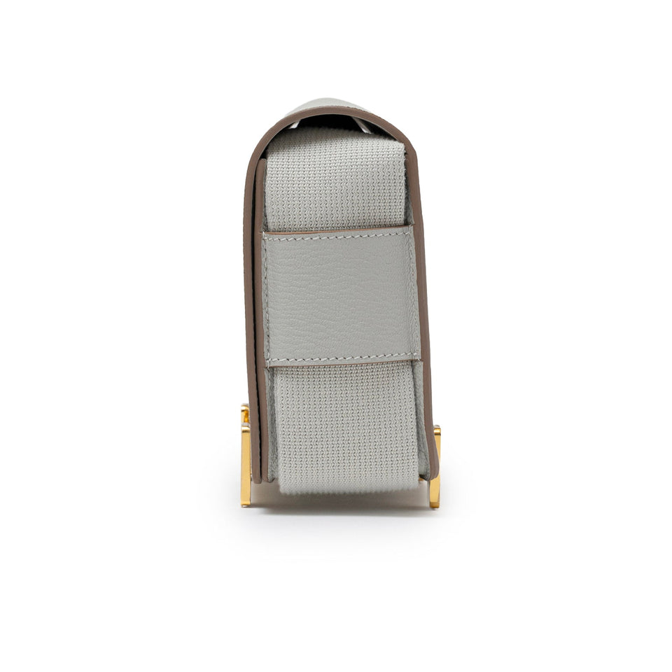 Hermes Geta Gris Perle Chevre Mysore Gold Hardware