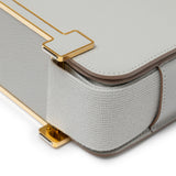 Hermes Geta Gris Perle Chevre Mysore Gold Hardware