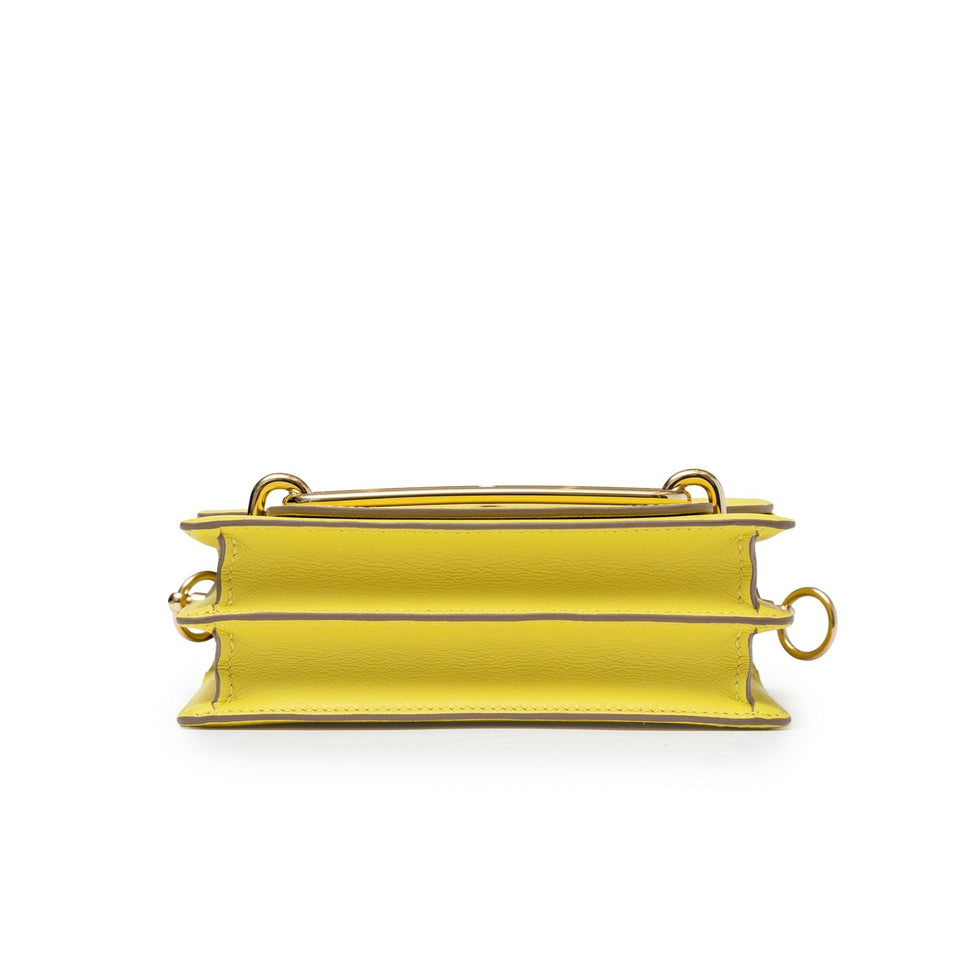 Hermes Mini Roulis Lime Evercolor Permabrass Hardware
