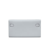 Hermes Kelly To Go Wallet Blue Glacier Epsom Palladium Hardware