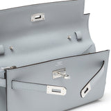 Hermes Kelly To Go Wallet Blue Glacier Epsom Palladium Hardware