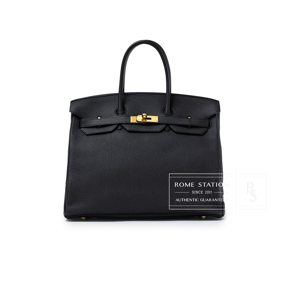 Hermes Birkin 35 Black Togo Gold Hardware