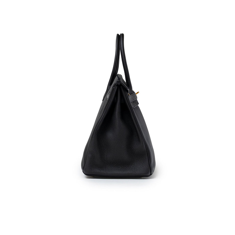 Hermes Birkin 35 Black Togo Gold Hardware