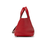 Hermes Picotin 18 Rouge Casaque Clemence Palladium Hardware