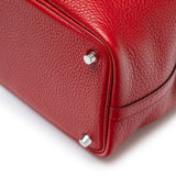 Hermes Picotin 18 Rouge Casaque Clemence Palladium Hardware