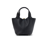 Hermes Picotin 18 Black Clemence Gold Hardware
