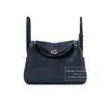 Hermes Lindy 26 Blue Nuit Clemence Palladium Hardware