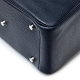 Hermes Lindy 26 Blue Nuit Clemence Palladium Hardware