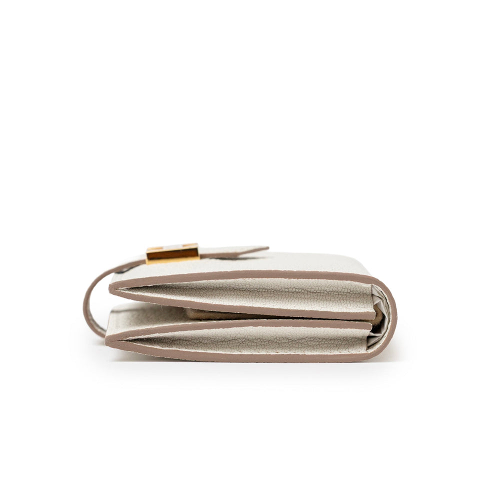 Hermes Mini Bearn Wallet Beton Chevre Mysore Gold Hardware