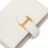 Hermes Mini Bearn Wallet Beton Chevre Mysore Gold Hardware