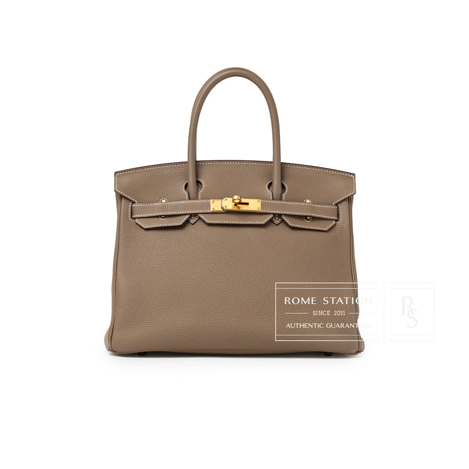 Hermes Birkin 30 Etoupe Togo Gold Hardware