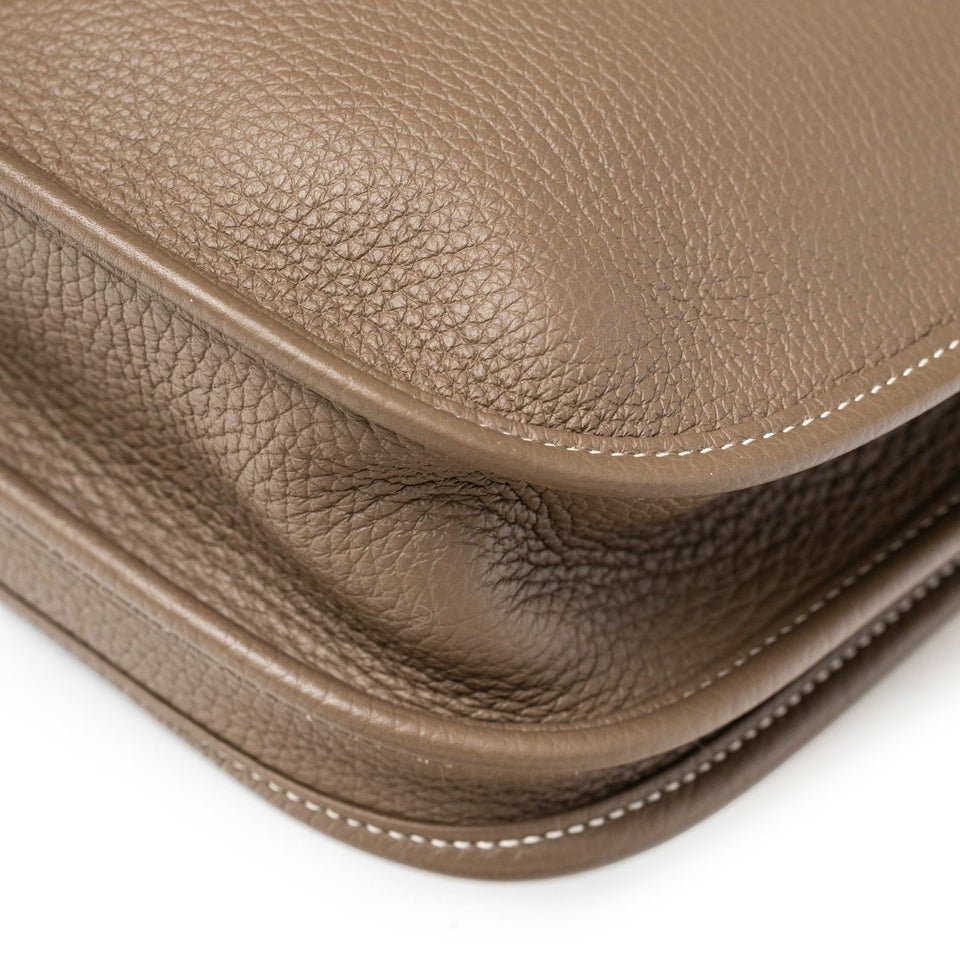Hermes Evelyne PM 29 Etoupe Clemence Palladium Hardware