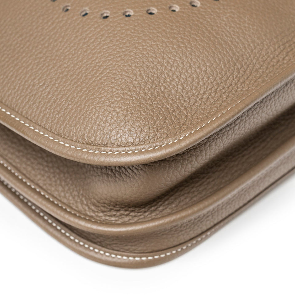Hermes Evelyne PM 29 Etoupe Clemence Palladium Hardware