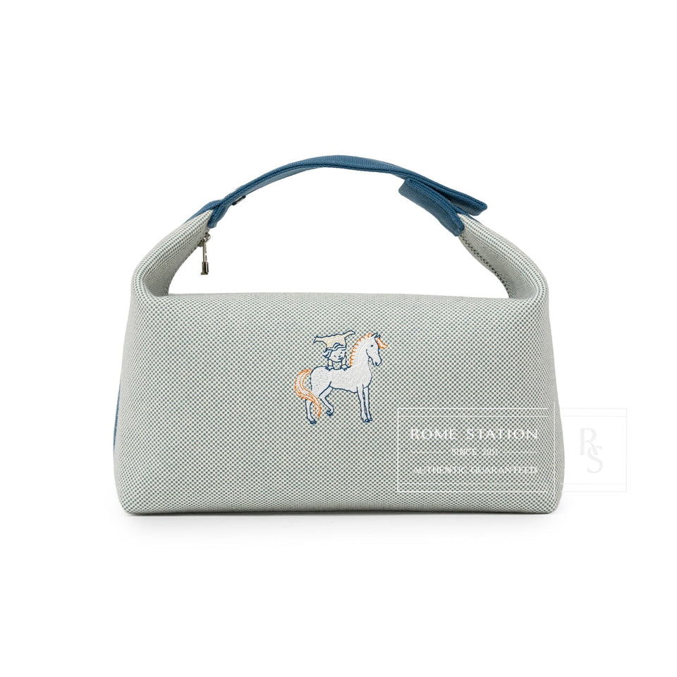 Hermes Bride-A-Brac Cabriole Case GM Toile Blue Nattier