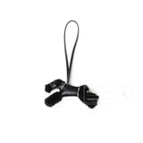 Hermes Budy Charm Black/Gris Pantin Milo Lambskin/Epsom