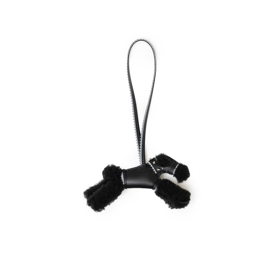 Hermes Budy Charm Black/Gris Pantin Milo Lambskin/Epsom