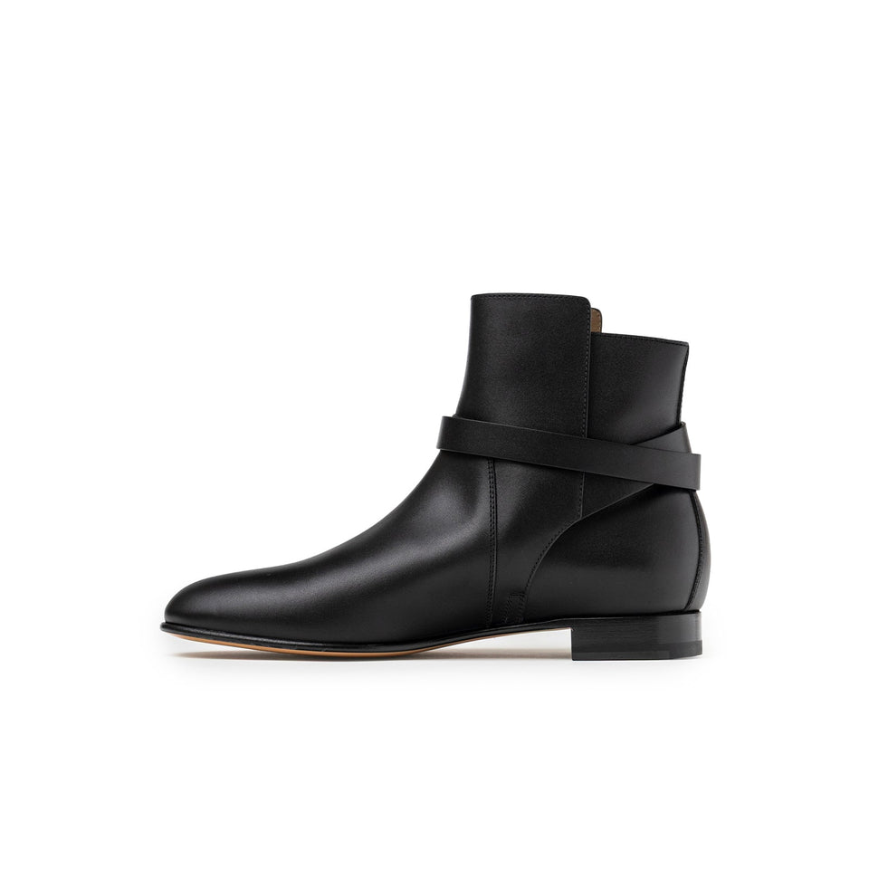 Hermes Kelly Neo Ankle Boot Black Palladium Plated