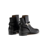 Hermes Kelly Neo Ankle Boot Black Palladium Plated