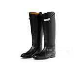 Hermes Kelly Jumping Boot Black Box Palladium Plated