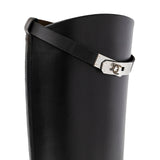 Hermes Kelly Jumping Boot Black Box Palladium Plated