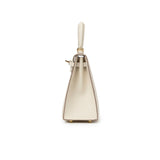 Hermes Kelly 25 Sellier Epsom Craie Permabrass Hardware