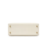 Hermes Kelly 25 Sellier Epsom Craie Permabrass Hardware