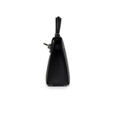 Hermes Mini Kelly II Sellier Black Epsom Palladium Hardware