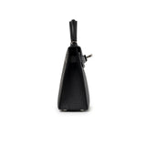 Hermes Mini Kelly II Sellier Black Epsom Palladium Hardware