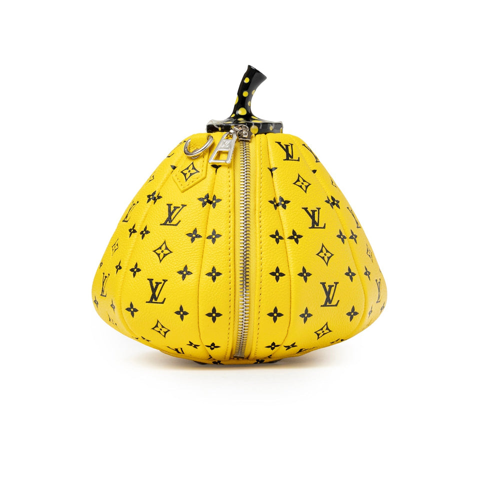 Louis Vuitton X Yayoi Kusama Limited Edition Yellow/Black Leather Pumpkin Bag