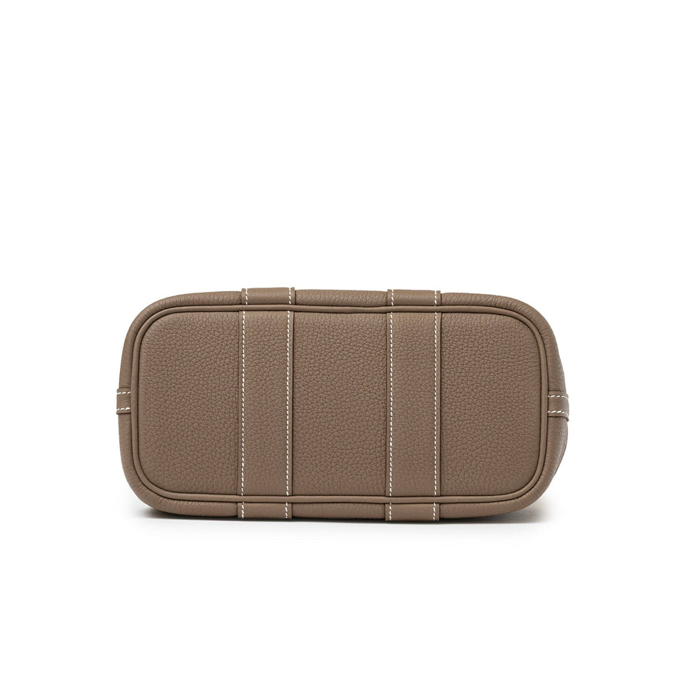Hermes Mini Garden Party Neo 23 Etoupe Negonda Palladium Hardware