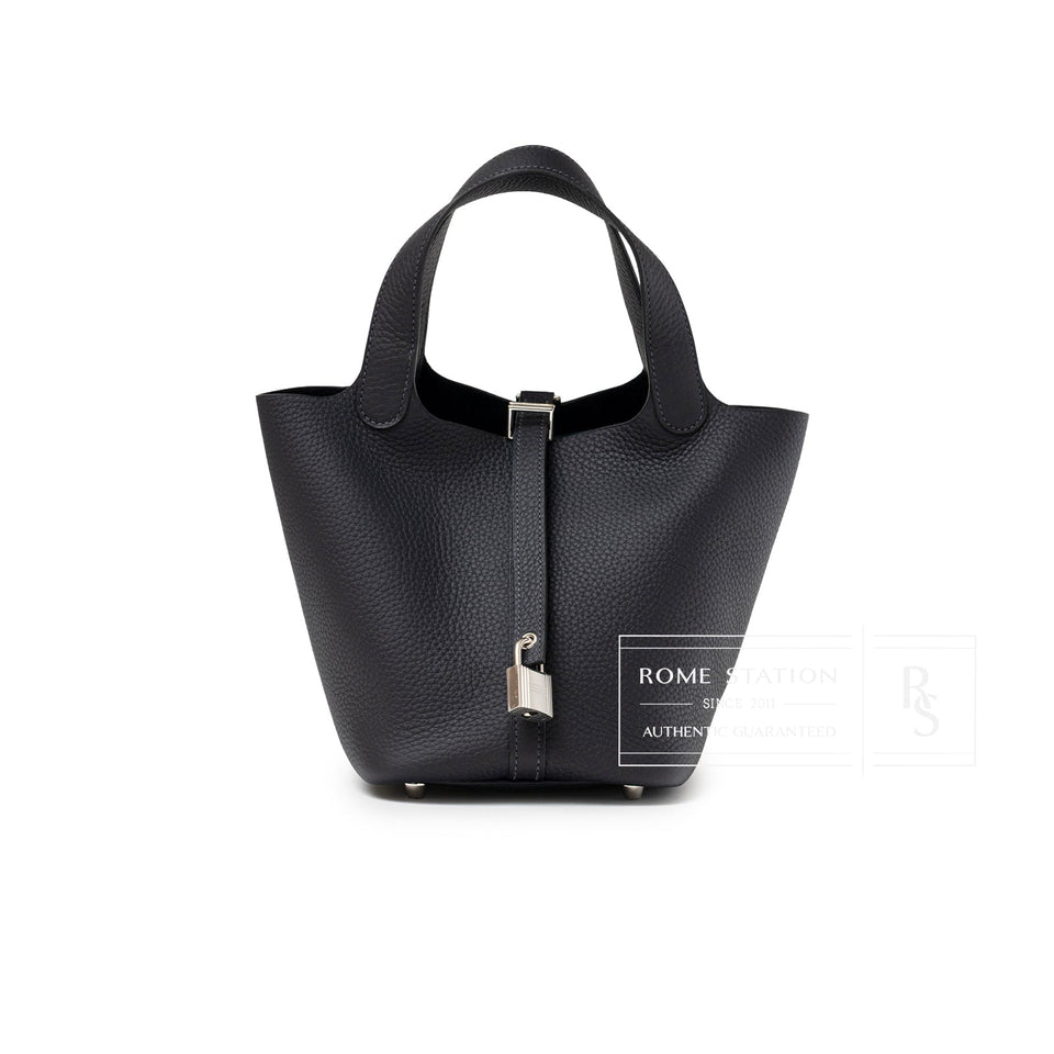 Hermes Picotin 18 Plomb Clemence Palladium Hardware