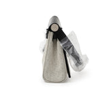 Hermes Mini Herbag Zip 20 Ecru/Black Toile and Vache Hunter Palladium Hardware