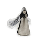 Hermes Mini Herbag Zip 20 Ecru/Black Toile and Vache Hunter Palladium Hardware