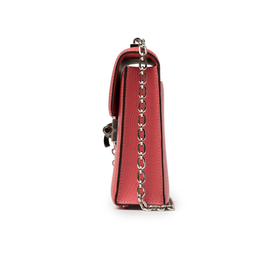 Hermes Mini Verrou Chaine Bag Rose Azalee Chevre Mysore Palladium Hardware