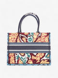 Christian Dior Book Tote Blue / Paisley Multicolour Canvas Medium