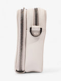 Christian Dior Double Zipped Messenger  Cream Leather