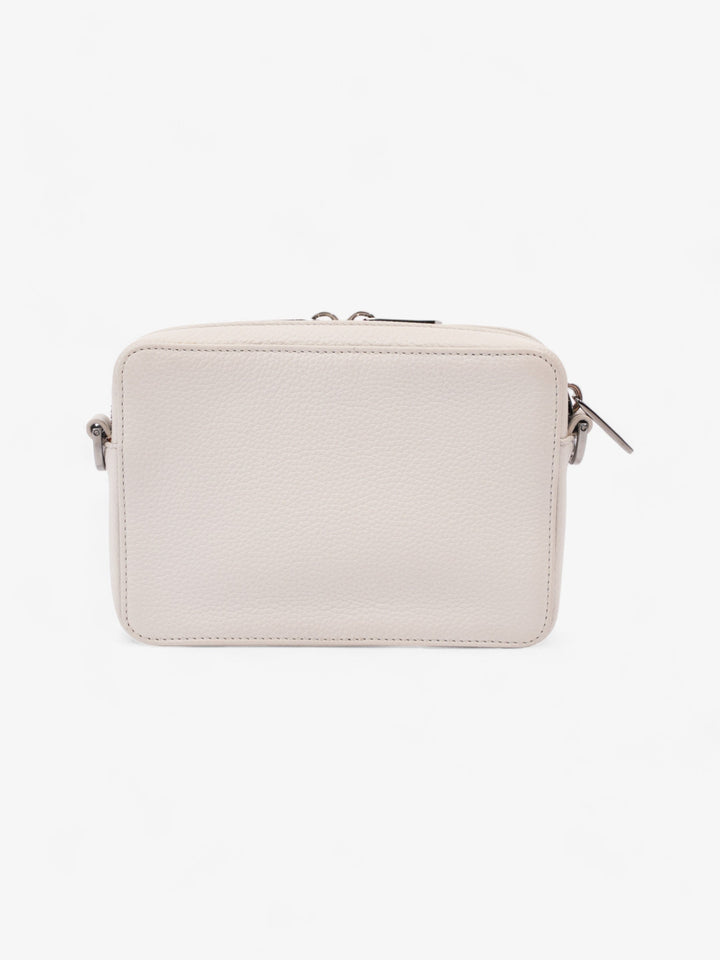 Christian Dior Double Zipped Messenger  Cream Leather