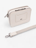 Christian Dior Double Zipped Messenger  Cream Leather