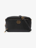 Christian Dior Caro Double Pouch Bag Black Leather