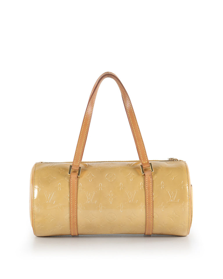 Louis Vuitton Yellow Monogram Vernis Papillon 30 Bedford Bag
