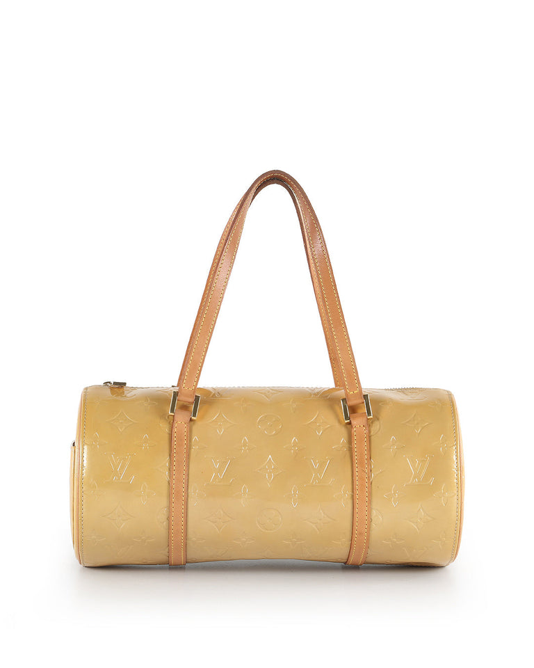 Louis Vuitton Yellow Monogram Vernis Papillon 30 Bedford Bag