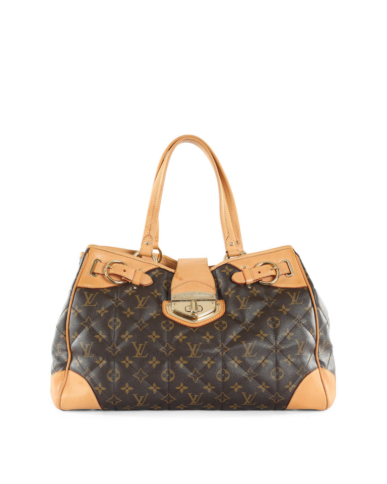 Louis Vuitton Brown/Beige Monogram Quilted Coated Canvas & Leather Etoile Shopper Bag