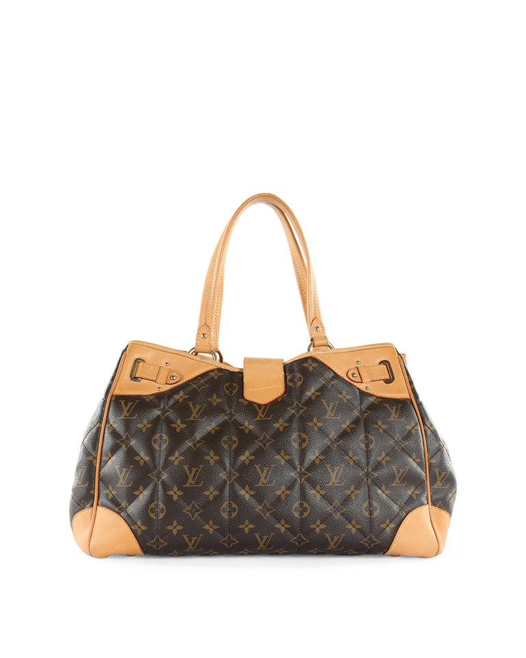 Louis Vuitton Brown/Beige Monogram Quilted Coated Canvas & Leather Etoile Shopper Bag